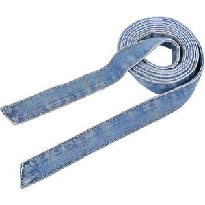 5548 Women Denim Waist Belt Self Tie Band Jean Rope For Pants